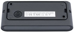 LED Vonkajšie nástenné svietidlo FLOW LED/6W/230V IP54 čierna