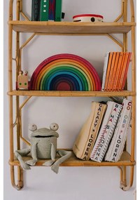 Zelený látkový detský kôš na hračky ø 15x15 cm Mini Fred the Frog – Lorena Canals