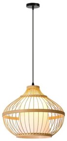 Immax 08256L - Luster na lanku PINCHOS 1xE27/40W/230V pr. 40 cm bambus