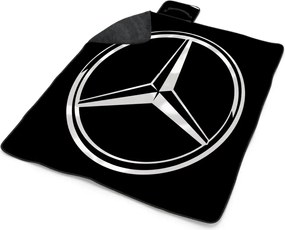 Sablio Plážová deka Logo 2 Čierna: 200x140 cm