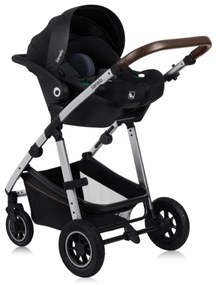 Lionelo - Kombinovaný kočík 3 v 1 AMBER Black Silver