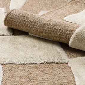 Dywany Łuszczów, Kusový koberec Spark 0710A beige/cream, 180x270, béžová, chodba / predsieň