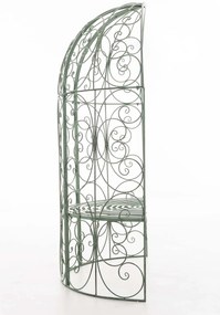 Oblúk na ruže Rosie s lavičkami - Zelená antik