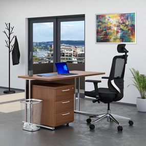 Zostava kancelárskeho nábytku Visio 1, 140 cm, orech