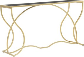Konzolový stolík Sunshine 130 cm zlatý/čierny