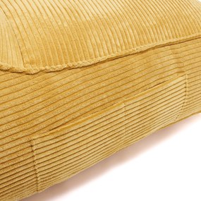 Sedací vak Leone XXL s penovou výplňou – menčester, MOOD Farba MOOD: Žltý