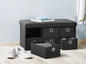 Livarno home Lavica s úložným priestorom (čierna)  (100360471)