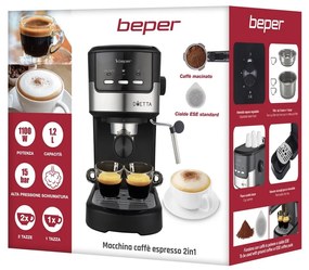 Beper P101CAF100 kávovar espresso 2v1