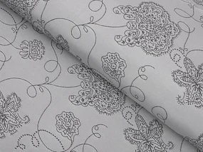 Biante Teflónové prestieranie na stôl TF-083 Kvetované ornamenty na sivom 35x45 cm