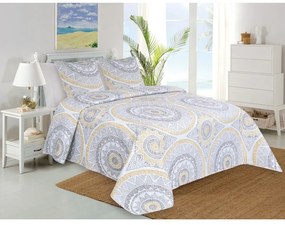 Prikrývka cez posteľ s 2 obliečkami na vankúše My House Mandala, 220 x 240 cm
