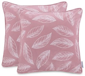 Súprava obliečok na vankúše CALM 2 ks 45x45 cm ružová/biela II