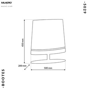 Stolná lampa Bootes, 1x biele/zlaté textilné tienidlo, g