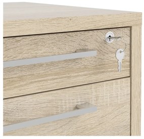 Uzamykateľná skrinka v dekore duba v prírodnej farbe 48x68 cm Prima – Tvilum