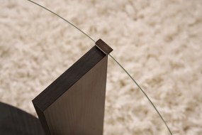 Konferenčný stolík Claro (čierne drevo + sklo). Akcia -19%. Vlastná spoľahlivá doprava až k Vám domov. 1127462