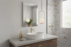 Závesné svietidlo Florence, 1x biele sklenené tienidlo, g, U