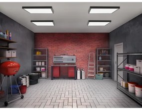 Brilagi - LED Kúpeľňové stropné svietidlo FRAME LED/40W/230V 60x60 cm IP44 čierna