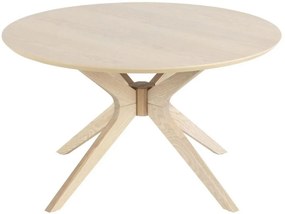 Moderný konferenčný stolík GILERMO Ø80 cm z dubového dreva