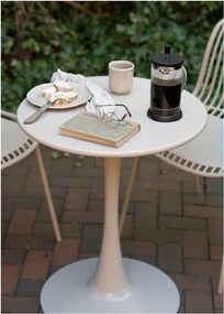 Kovový okrúhly záhradný jedálenský stôl ø 60 cm Meira – House Nordic