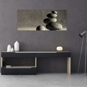 Obraz - Šedé kamene (120x50 cm)