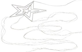 LED veniec s opletenou svetelnou reťazou