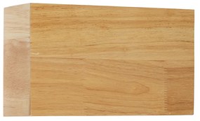 Rustikálna nástenná lampa z dubového dreva - Otan