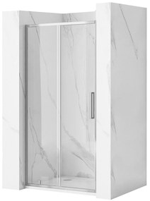Rea Rapid Slide, posuvné sprchové dvere 1100 x 1950 mm, 6mm číre sklo, chrómový profil, REA-K5601