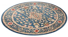 Kusový koberec Oman modrý kruh 100x100cm