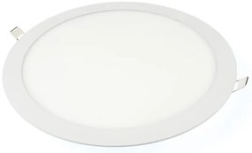 BERGE LED panel kruhový - 300x300x17mm vstavaný - 24W - 230V - 1900Lm - teplá biela
