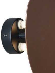 Dizajnové nástenné svietidlo bronzové organické 20 cm 2-svetlá - Pulley