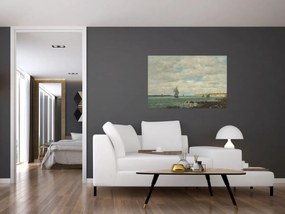 Obraz - Eugène Boudin, Coast of Brittany, reprodukcia (90x60 cm)