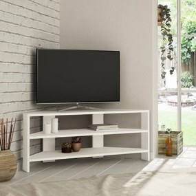 TV stolík THALES CORNER 114 cm biely