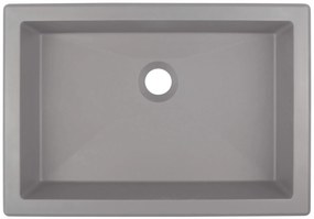 Deante Correo, granitové umývadlo 500x350x140 mm, šedá metalíza, DEA-CQR_SU5U