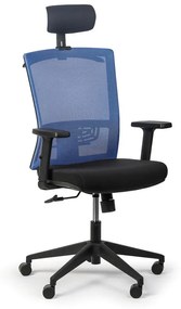 Kancelárska stolička FELIX 1+1 ZADARMO, modrá