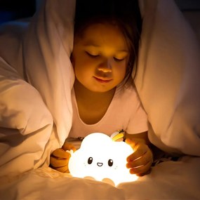Silikónová nočná lampa RGB LED cloud