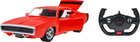 1970 Dodge Charger RT červený RASTAR model 1:16 Auto na diaľkové ovládanie + pilot