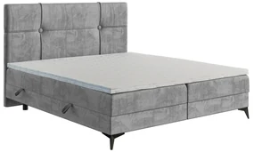 Jednolôžková posteľ boxspring 90 cm Nivela (betón) (s matracom a úl. priestorom). Vlastná spoľahlivá doprava až k Vám domov. 1054615