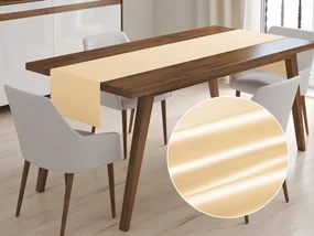 Biante Saténový behúň na stôl polyesterový Satén LUX-L057 Béžový 45x140 cm