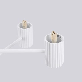 Luster Halo, 6x biele sklenené tienidlo, w