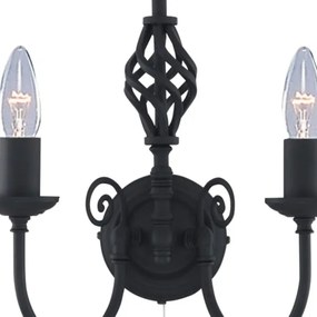 Searchlight 3380-2 - Nástenné svietidlo ZANZIBAR 2xE14/60W/230V