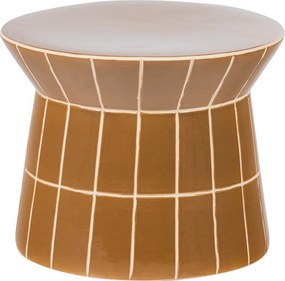 Keramický okrúhly odkladací stolík ø 38 cm Plu – WOOOD