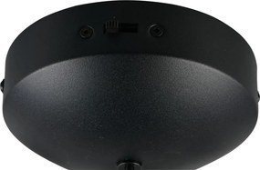 Matne čierne LED závesné svietidlo so stmievačom Melita – Trio