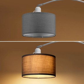 InternetovaZahrada Oblúková stojanová lampa s mramorovou základňou