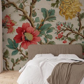 Fototapeta - Vintage kvety (147x102 cm)