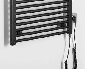 Aqualine Aqualine, DIRECT-E elektrické vykurovacie teleso, rovné, 600x1320 mm, 600 W, čierna, ILE36TB