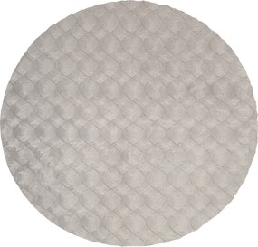 Obsession, Kusový koberec Diamond Cut 800 Grey kruh, 200x200 (priemer) kruh, šedá, obývacia izba