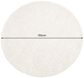 Koberec Vlna 150cm okrúhla béžová