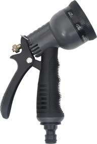 Záhradná hadica s tryskou, strieborná 0,6" 7,5 m, oceľ