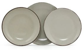 18-dielna jedálenská súprava, zelená, porcelánová