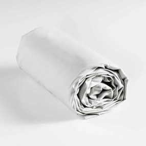Biela napínacia bavlnená plachta 160x200 cm Lina – douceur d'intérieur
