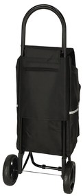 Nákupná taška na kolieskach s rámom 95 cm čierna